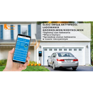 Feyree typ 2 stacja ładowania Wallbox 22KW 32A 3 fazy Wi-Fi & RFID LCD + uchwyt GRATIS