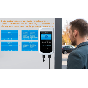 Feyree typ 2 stacja ładowania Wallbox 11KW 16A 3 fazy Wi-Fi & RFID LCD + uchwyt GRATIS