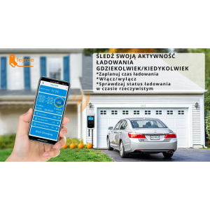 Feyree typ 2 stacja ładowania Wallbox 11KW 16A 3 fazy Wi-Fi & RFID LCD + uchwyt GRATIS