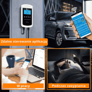Feyree typ 2 stacja ładowania Wallbox 11KW 16A 3 fazy Wi-Fi & RFID LCD + uchwyt GRATIS