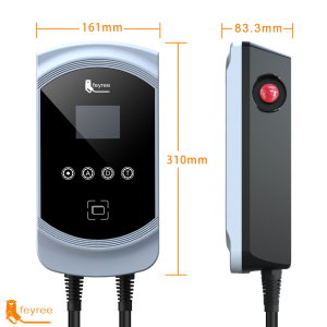 Feyree typ 2 stacja ładowania Wallbox 22KW 32A 3 fazy Wi-Fi & RFID + uchwyt GRATIS