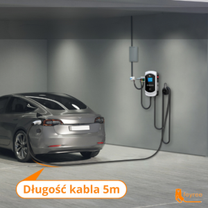 Feyree typ 2 stacja ładowania Wallbox 22KW 32A 3 fazy Wi-Fi & RFID + uchwyt GRATIS
