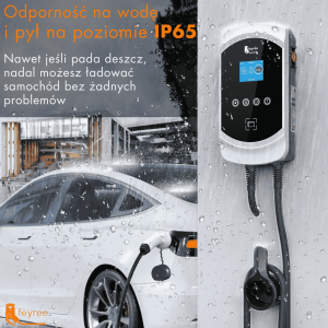 Feyree typ 2 stacja ładowania Wallbox 22KW 32A 3 fazy Wi-Fi & RFID + uchwyt GRATIS