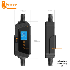 Feyree  typ 2 mobilna ładowarka EV 22KW 32A 3 fazy + torba i uchwyt GRATIS