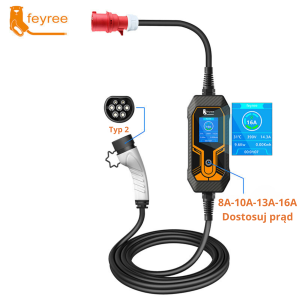 Feyree  typ 2 mobilna ładowarka EV 11KW 16A 3 fazy + torba GRATIS
