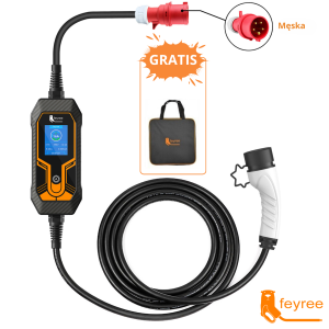 Feyree  typ 2 mobilna ładowarka EV 11KW 16A 3 fazy + torba GRATIS