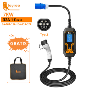 Feyree typ 2 mobilna ładowarka EV 7KW 32A 1 faza + torba GRATIS
