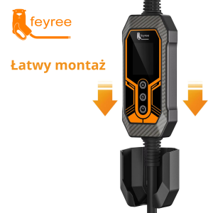 Uchwyt ścienny na moduł ładowarki EV (Type 2) – organizer przewodu | FLOWEV