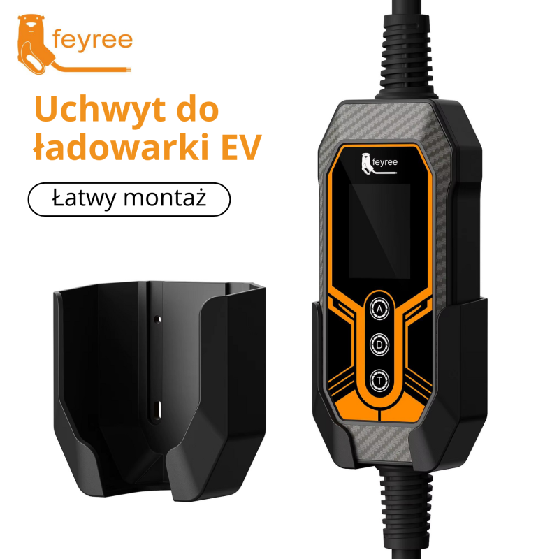Uchwyt ścienny na moduł ładowarki EV (Type 2) – organizer przewodu | FLOWEV