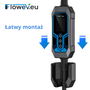 Wall-Mounted Holder for EV Charger Unit (Type 2) – Cable Organizer | FLOWEV