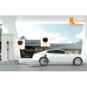 Feyree Trójfazowy Kabel do Ładowania Typ 2 22KW 32A + Torba GRATIS