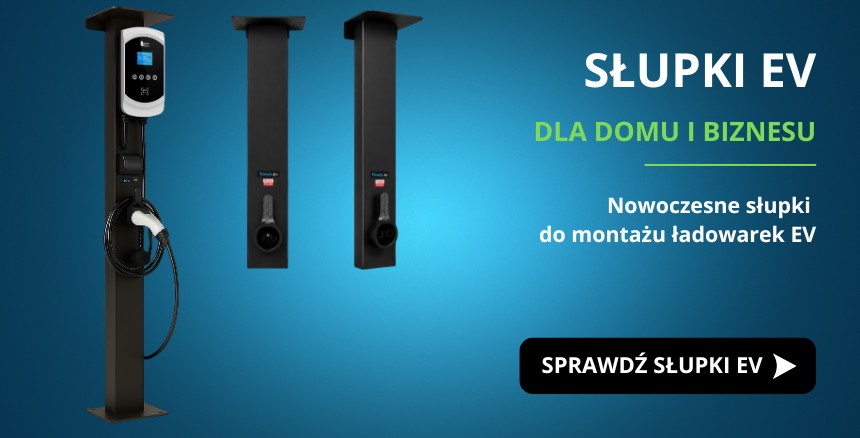 Słupki EV – estetyczne rozwiązania do montażu ładowarek I FLOWEV